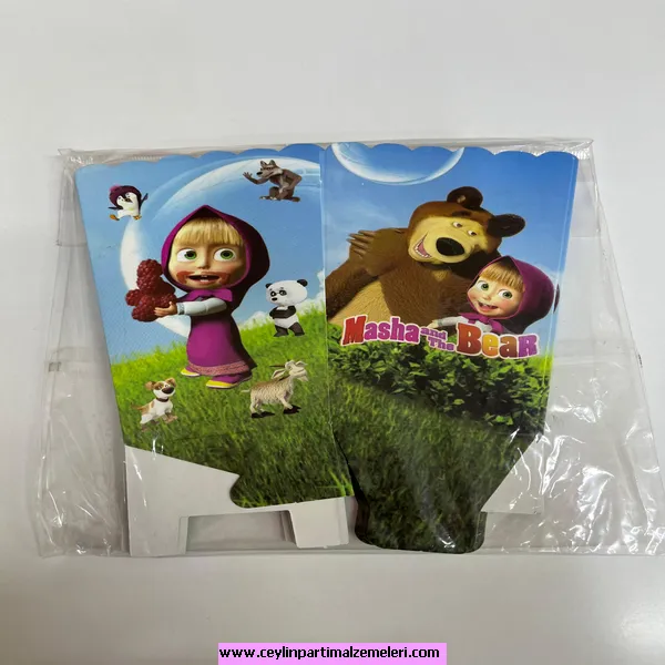 Masha ve Koca Ayı Temalı Popcorn Kutusu